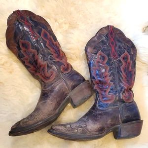 Ariat square toe riding heel boots